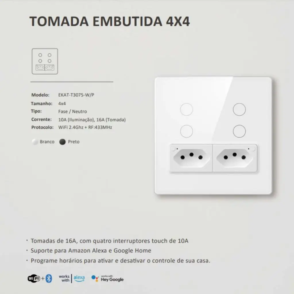 Tomada inteligente 4x4